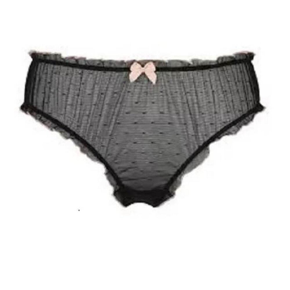 Parfait by Affinitas Anjelica 655 Mesh Panty Medium New $20 Black